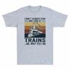 I Don't Always Stop And Look At Trains Oh Wait Yes I Do Vintage Men's T-Shirt