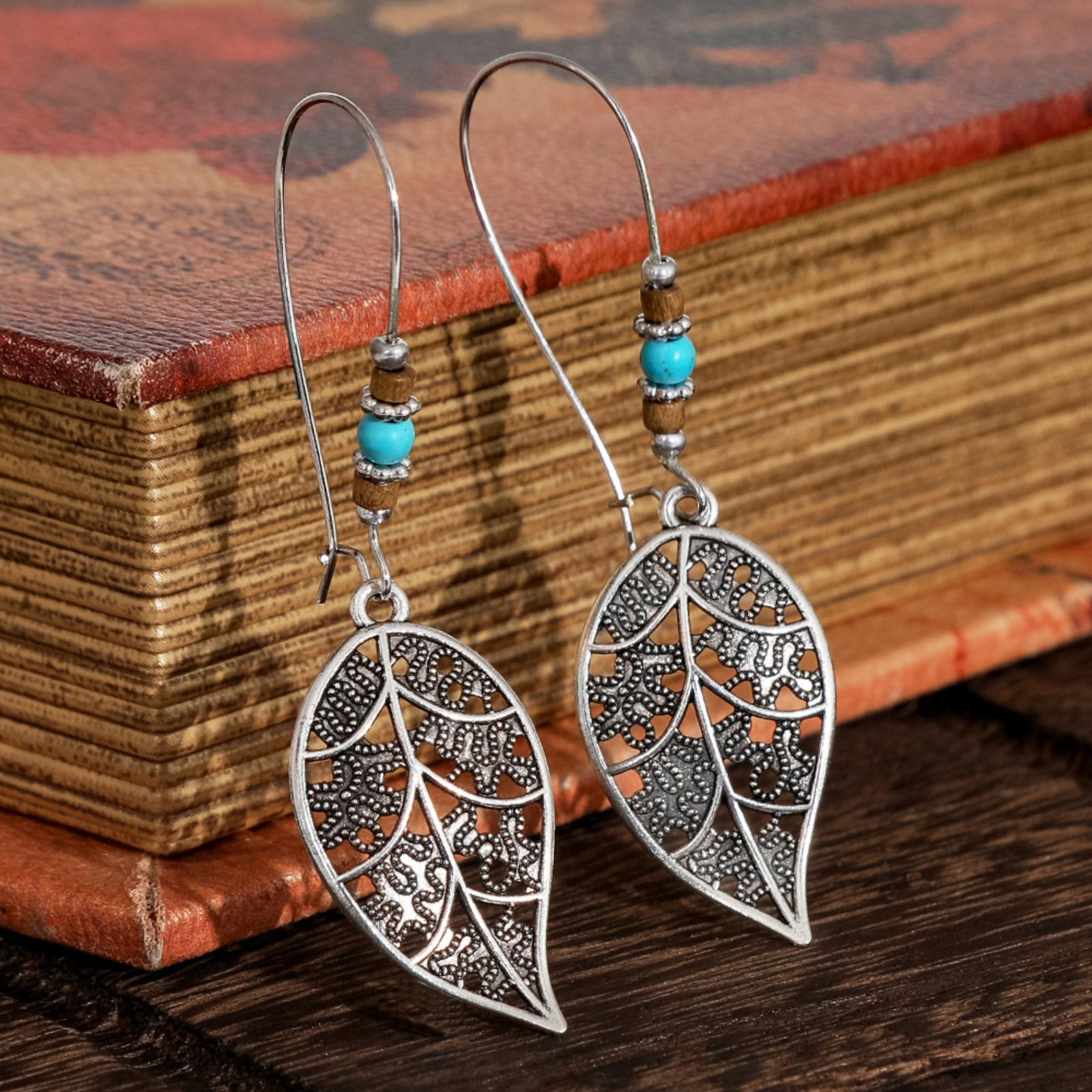 

Personalized Vintage Blue Crystal Women s Earrings Generous Earrings One Size