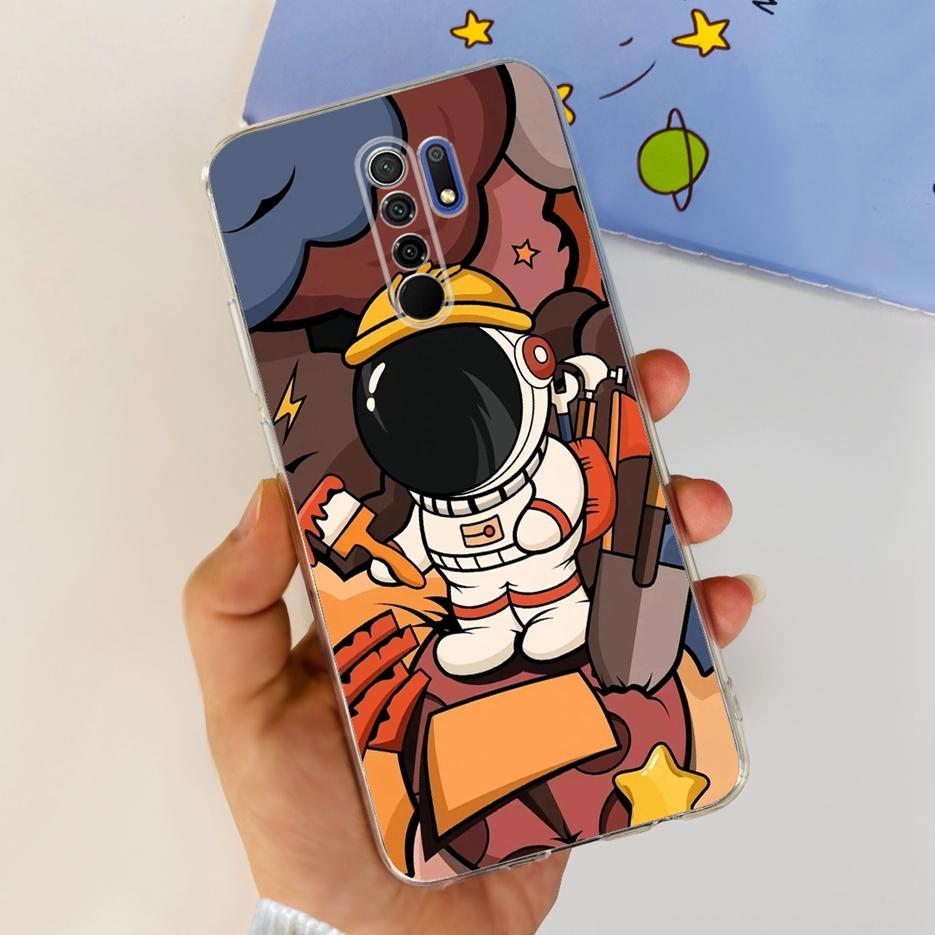 For Xiaomi Redmi 9 Case Stylish Painted Fundas 6.53'' Soft Silicone Phone Case For Xiaomi Redmi 9 Prime Redmi9 Back Cover Bumper