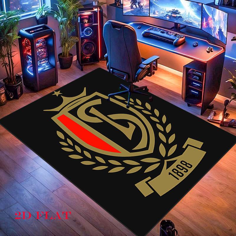 STD Liège Logo Carpet Rug for Living Room Bedroom Home Sofa Decoration,Kids Play Nonslip Floor Mat