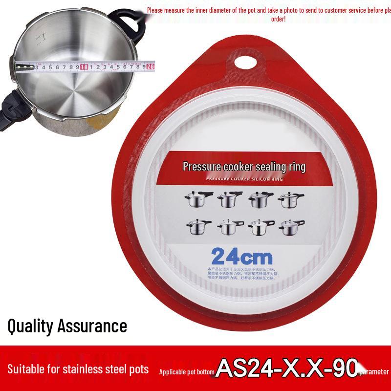 Thickened Silicone Sealing Ring for Universal Stainless Steel Pressure Cooker (20-26cm) - Waterproof