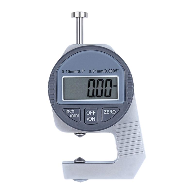 Digital Thickness Gauge Meter Measurement Tool for Paper Leather 0-12.7mm/0.5in 0.01mm Thickness Indicator Micrometer