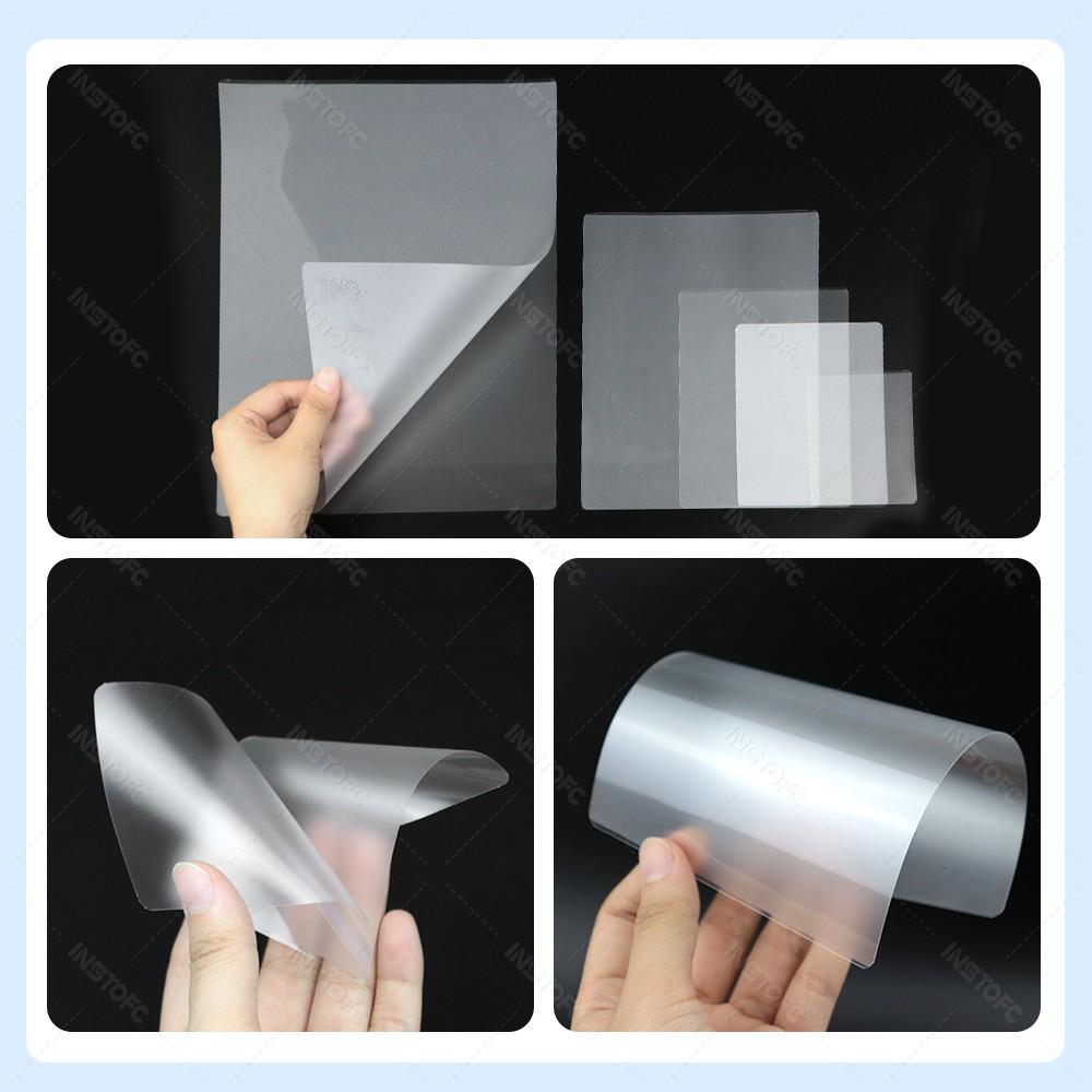 50sheets 80 Mic 3/5/6/inch Laminating Film PET EVA Plastic Film for Hot Laminator 3R 4R 5R A6 A5 A4 For Photo/Files/Card/Menu