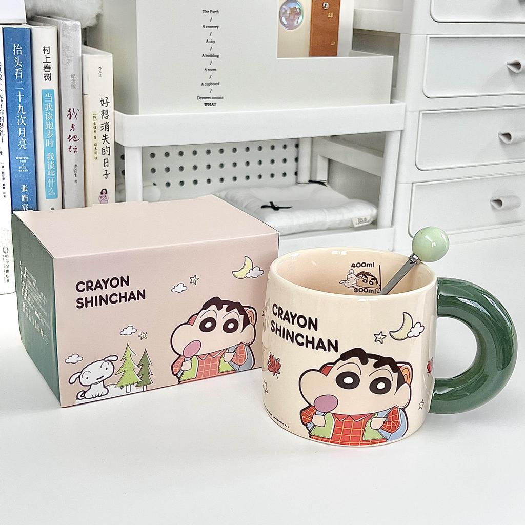 Ceramiczny kubek Crayon Xiaoxin dla chłopców i dziewczynek prezent urodzinowy kubek dla pary dziewczyna praktyczna pamiątka pudełko prezentowe