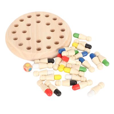 Wooden Memory Match Stick Chess Game Interesting Color Memory Chess Parent Child Interaction Toy