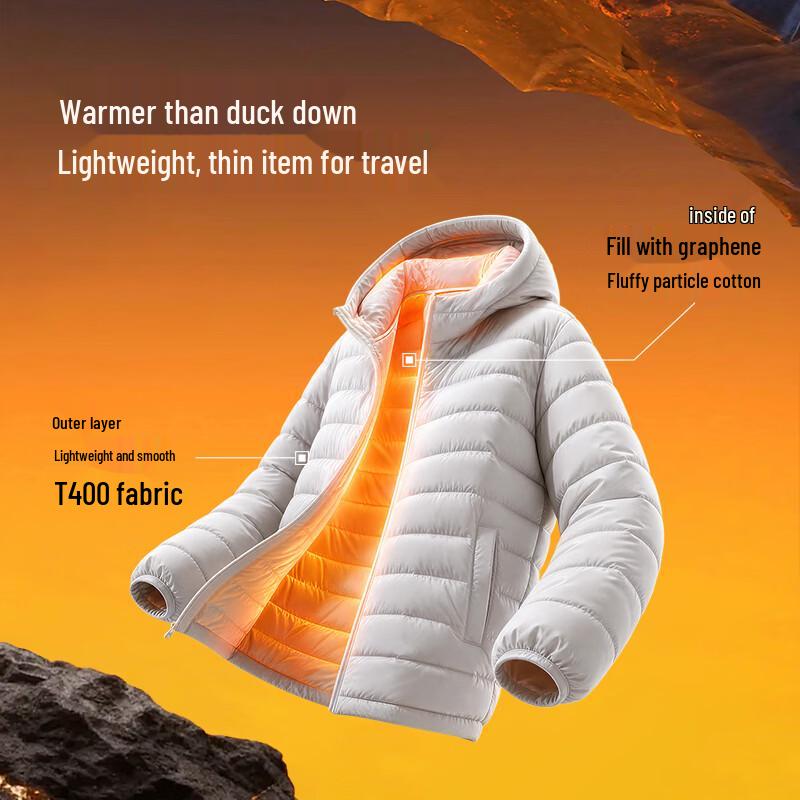 Baleno Men's Graphene Anti-Bacterial Hooded Puffer Jacket