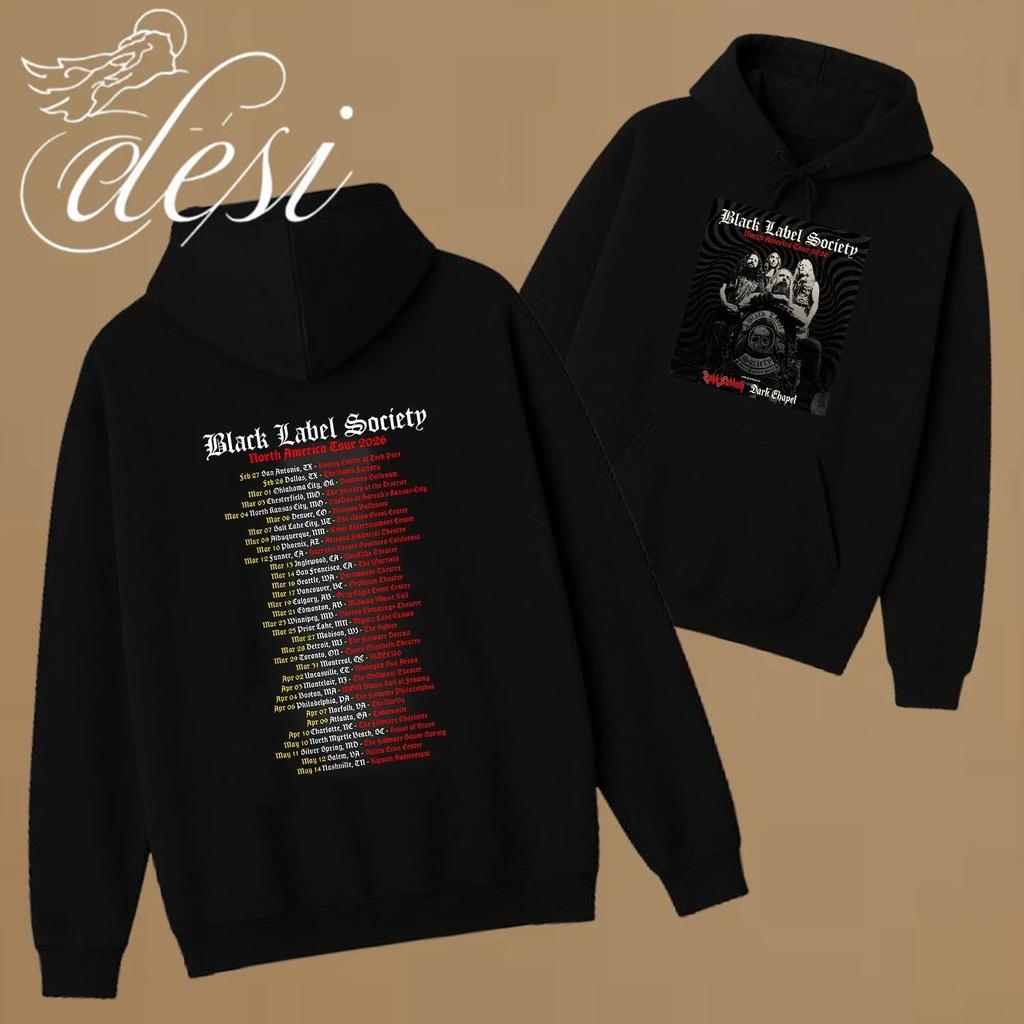 Black Label Society Announce 2026 North American Tour Hoodie