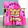 Teddy Bear Love Personalized Name Blanket Lightweight Personalized Blanket Comfortable Perfect for Bedding Seaside Sofa Chair Ideal for All Seasons