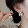 Niche Bow Earrings with Fashionable Design for Women, 2026 New Popular Earrings, Exquisite and Simple Accessories