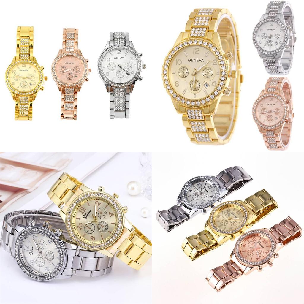Elegant Alloy Band Men's Business Watch With Accents And Calendar Quartz Movement
