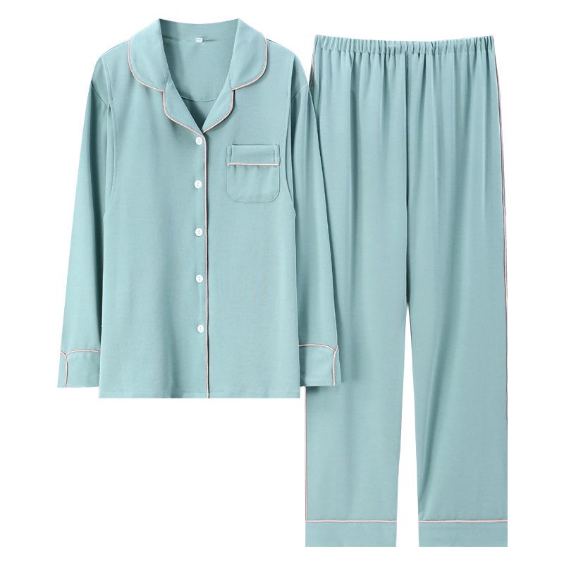 Cárdigan de maternidad de algodón puro para primavera y otoño: Pijama de Color Sólido para Lactancia Prenatal y Postnatal con Cuello Solapa
