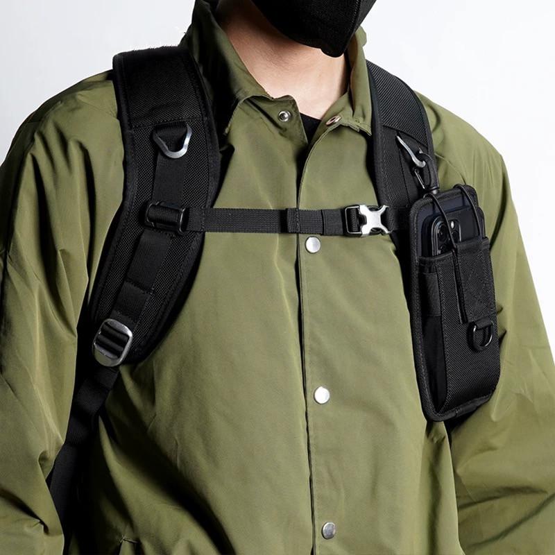 Multifunction MOLLE Tactical Mobile Phone Bag Outdoor Camping Travel Waist Hanging Small Bag EDC Pouch Backpack Accessories