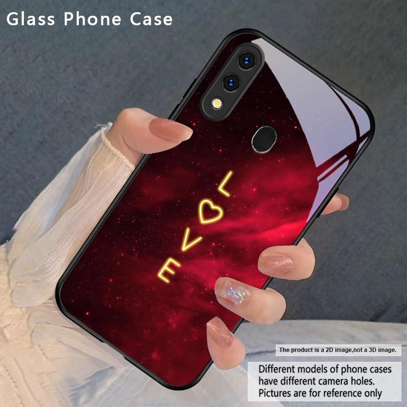 Brilliant Flame Rose For Samsung Galaxy A20 A20s 21s A22 A23 A24 A25 A26 A42 A90 A50 A55 52s A56 A70 A71 72 glass phone case