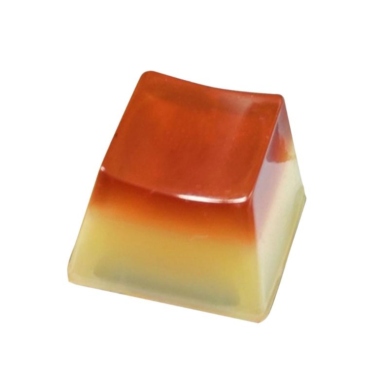 

1PC Resin Backlit Keycap Mechanical Keyboards Keycap 3D Jelly Drop Glues Puddings Translucent Keycap світло-коричневого кольору