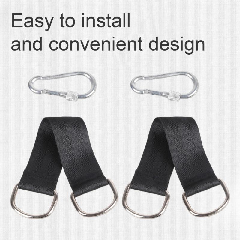 Schwerlast-Schwinggurt mit Karabiner Bruchfestigkeit Nylon Hängematten Gürtel für den Außenbereich