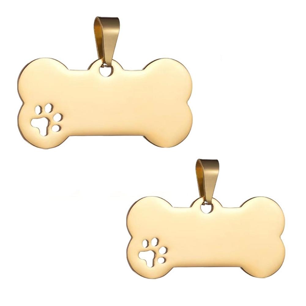 50pcs Stainless Steel Pet ID Tags Personalized Dog Name Tags