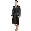 Cardigan de Pijama Masculino Plus Size Leve Luxo Toque de Seda: Estilo Europeu e Americano