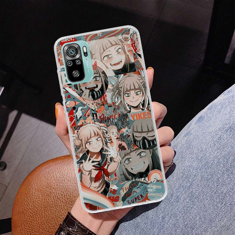 Anime Himiko Toga Waifu Cover Phone Case For Xiaomi Redmi Note 10 Pro Max 10S 9 9S 9T 8 8T 11T 11S 11 5G 11E 7 6 5 4X Coque