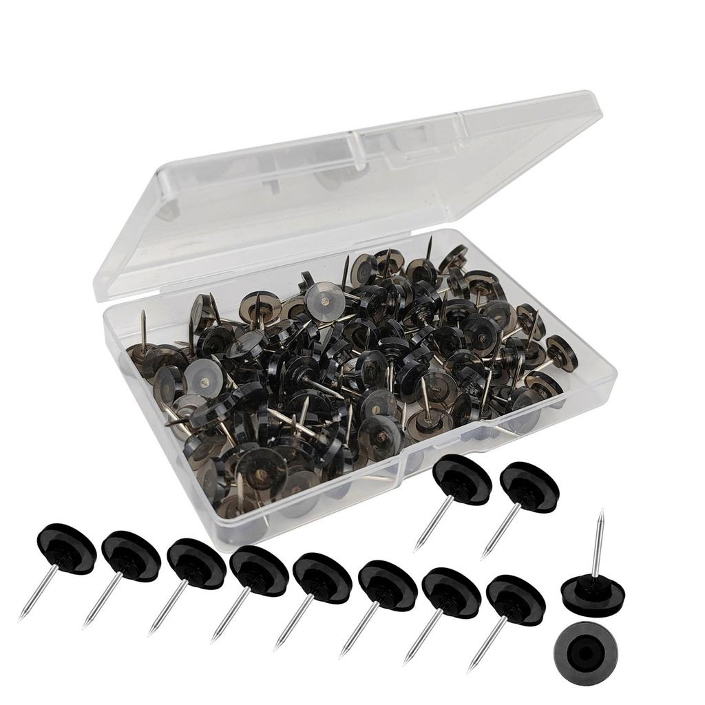 50/100Pcs Big Head Push Pins Map Tacks Thumb Nails Flat Push Pins Thumb Pins for Cork Board Picture Maps Posters Note