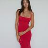Vestiti da donna primaverili sexy e aderenti con scollo a V e schiena scoperta, tinta unita