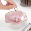 1pcs Japanese Kiln Change Glaze Viral Ceramic Dishes Jewelry Display Photo Props Mini Storage Plates for Accessories
