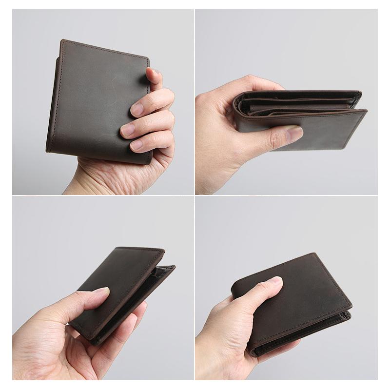 Кожаный мужской кошелек Crazy Horse — фото 11