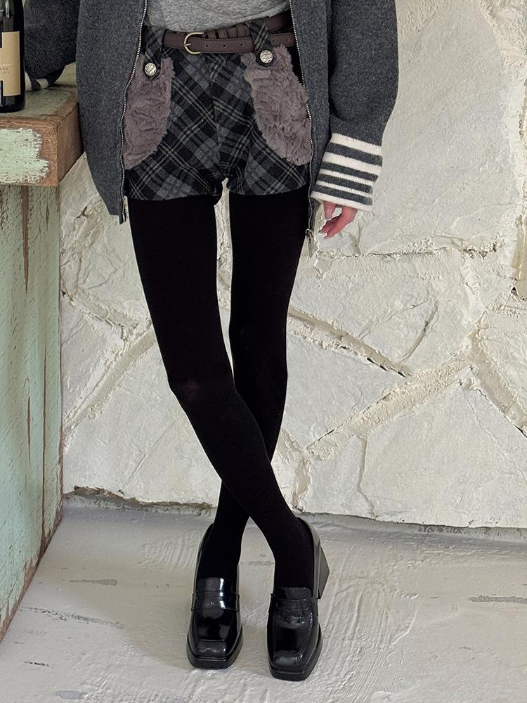 Collant a Maglia a Righe Donna 2025 Nylon Monocolore Vita Alta Elastici Slim Collant Invernali High Streetwear Y2K Calza