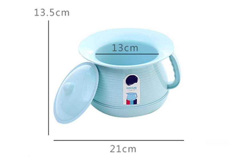 Plastic Urinal Thickened Children's Domestic Bedpan Urinal Pot Toilet Seat Urinal Men and Women with Cover Small Adult Urinal Ur