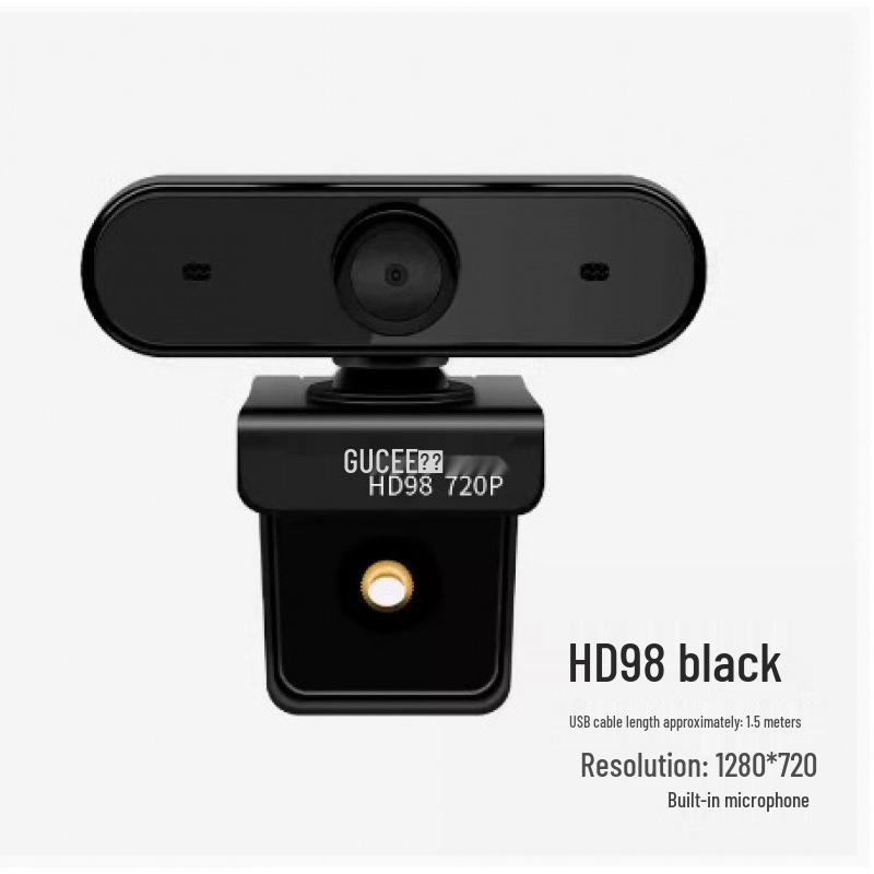 

Guke HD98 High-Definition USB Webcam with Microphone for Desktop and Laptop - Driver-Free