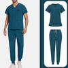 Mens' Comfortable And Casual Solid Color Short Sleeved Pants Protective Suit Set