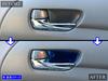 BRIGHTZ Estima 50 55 Stainless Steel Inner Door Handle Cover Plate, 2 PC, Blue [INS-DHC-360] GSR50W GSR55W ACR55W ACR55W