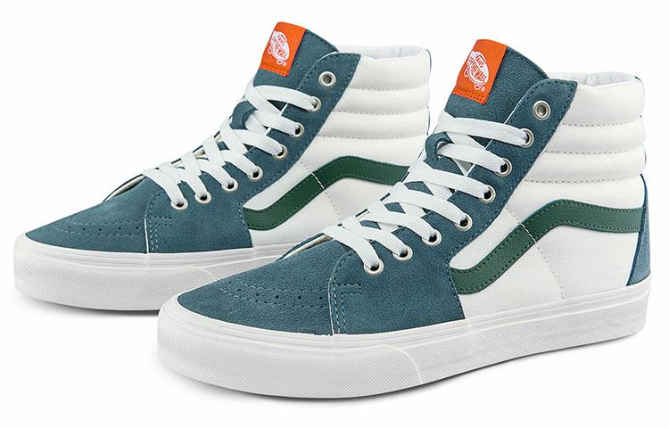 Vans SK8 HI Cozy Skateboarding Shoes Unisex White Green VN0A5JMJBLG