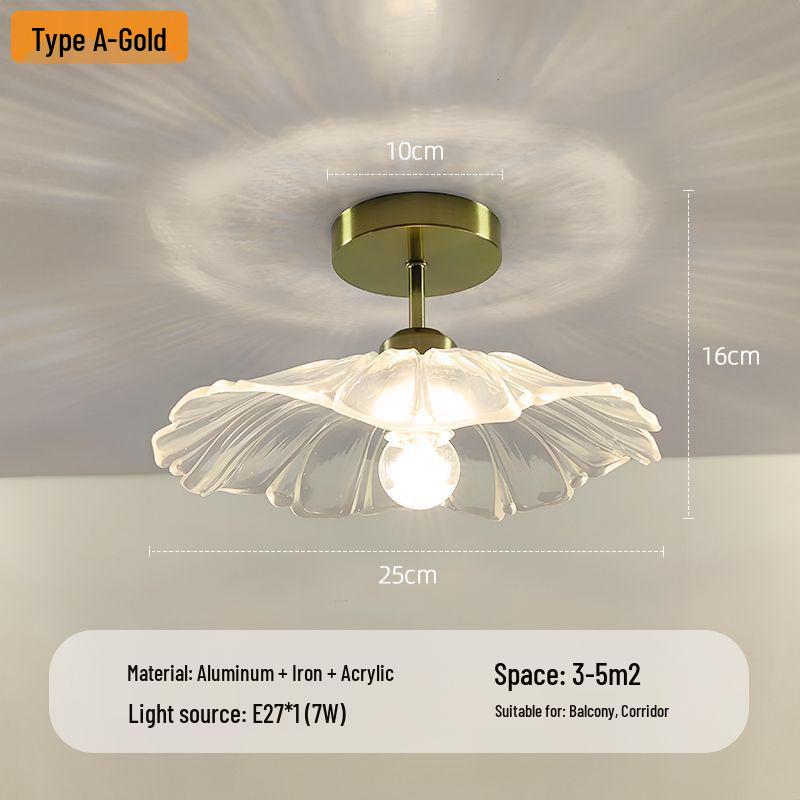 Nowoczesna Minimalistyczna Lampa Sufitowa w Kształcie Kwiatu do Korytarza, Klatki Schodowej, Balkonu lub Foyer