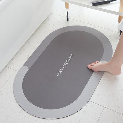 Nordic Diatom Mud Mat Bathroom Moisture-wicking Non-slip Mat Home Toilet Entry Toilet Door Quick Drying Mat Durable