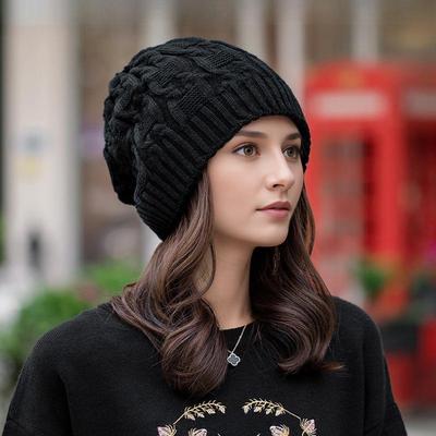 Touca Quente de Tricô Feminina: Versátil, Proteção para os Ouvidos, Pulôver, Empilhável - Perfeito para Outono, Inverno e Uso Pós-parto