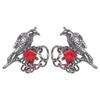 Stylish Dark Crow Studs Earrings Stylish Crow Ear Studs Ear Accessory For Casual Outfits And Special Occasions