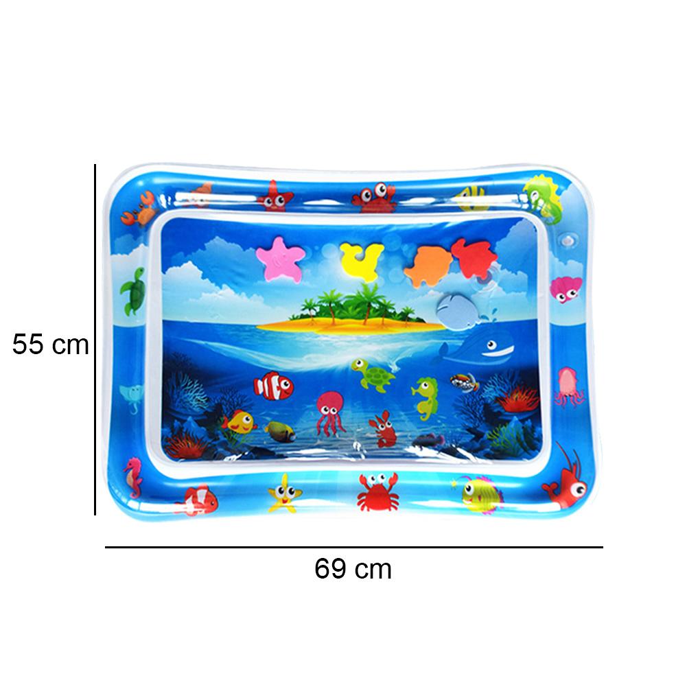 Water Sensory Play Mat Thickened Inflatable Water Mat For Cat Dog Pet Playmat With Fish Ocean Theme Baby Safety Cushion Ice Mat