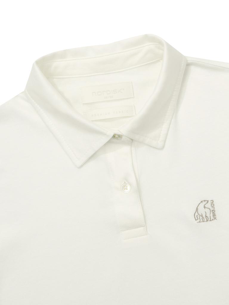 NORDISK Premium Supima Silket Polo Shirt - W_Off White