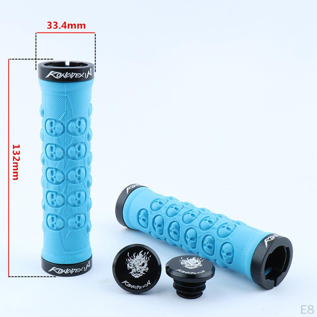Bike Handlebar Grips with Secure Fasteners Color Selection