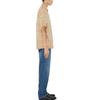 Burberry SS23 Check Stripe Single-Breasted Collar Short Sleeve Shirt Beige 80685821