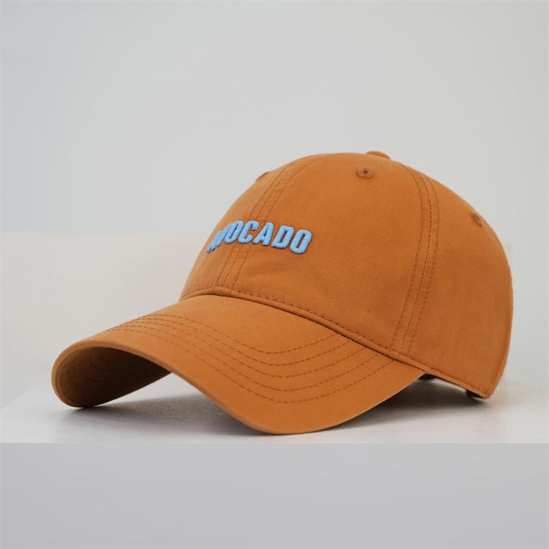 Spring Summer Letter Embroidery Soft Top Baseball Cap Unisex Sunshade Cap оранжевый