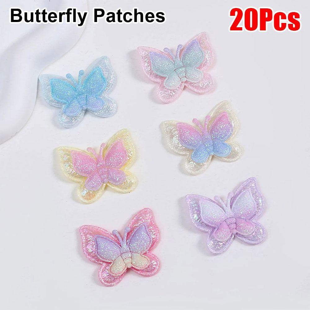 20 Stück Aufnäher Gepolsterte Applikationen Doppellagig Kleiderflicken Hut Schuhe Nähen