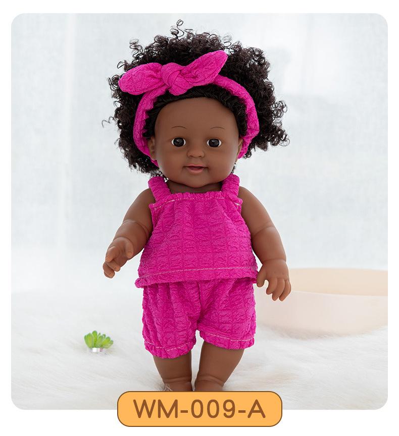 

Африканская девочка-младенец Реборн виниловая кукла - Реалистичная черная кукла-игрушка 30cm x 16cm x 9cm