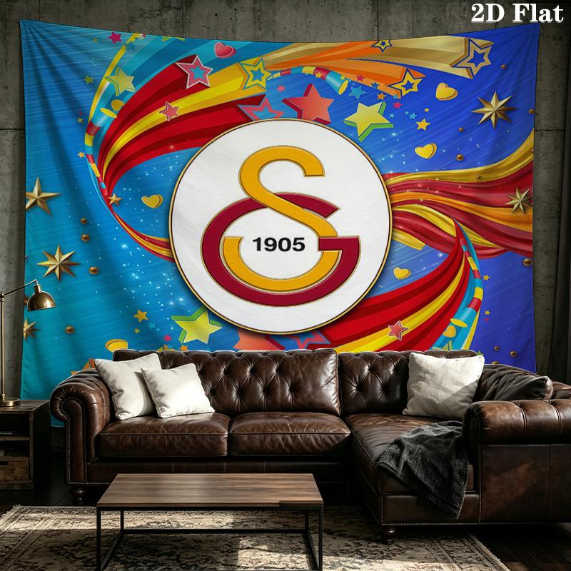 Custom Name Galatasaray2 Printed Tapestry – Wall Hanging for Bedrooms, Dorms, and Home Decor