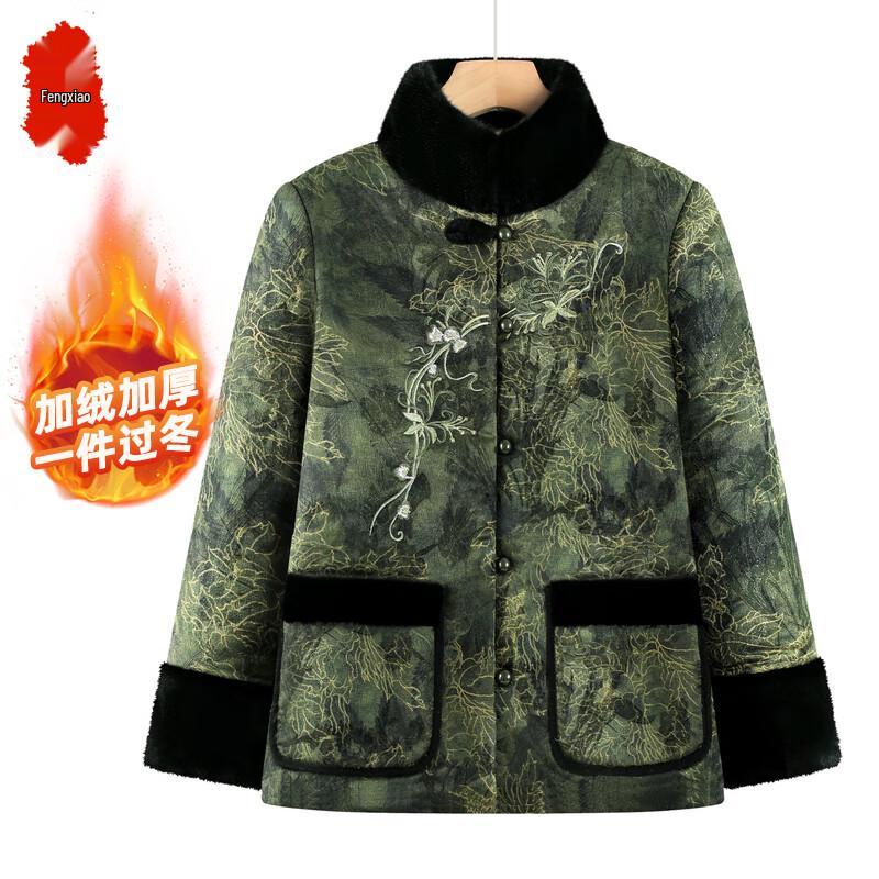 Women s Winter Plus Velvet Short Cotton Jacket XL