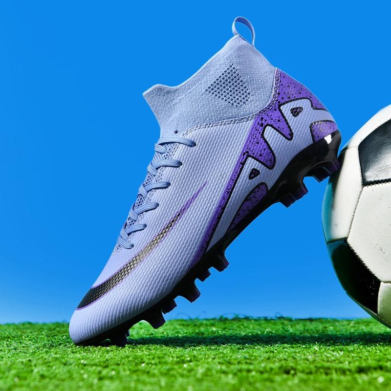 New Male Football Footwear Inside Studs Soccer Kicks Game Long Spikes Sneakers Airy Super Light Practice Drop Shipping