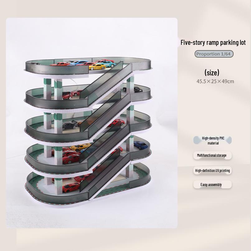 1:64 Die-cast Car Parking Garage and Display Rack