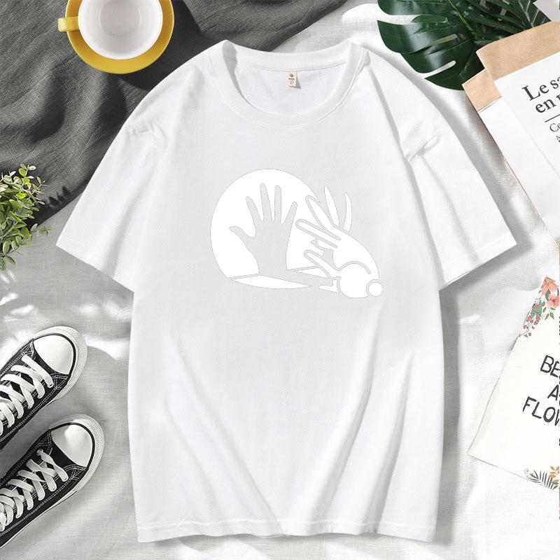Lustiges Kaninchen-Shirt, Tier-Häschen-Liebhaber, Schattenspiel, Wortspiel, Geschenk, T-Shirt, Slim Fit, Tops, Shirts, vorherrschende Baumwolle, Herren-T-Shirt