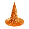 Non Woven Base Wired Wizard Cap Shapeable Ruched Pointy Hat Velvet Witch Hat  Masquerade Ball