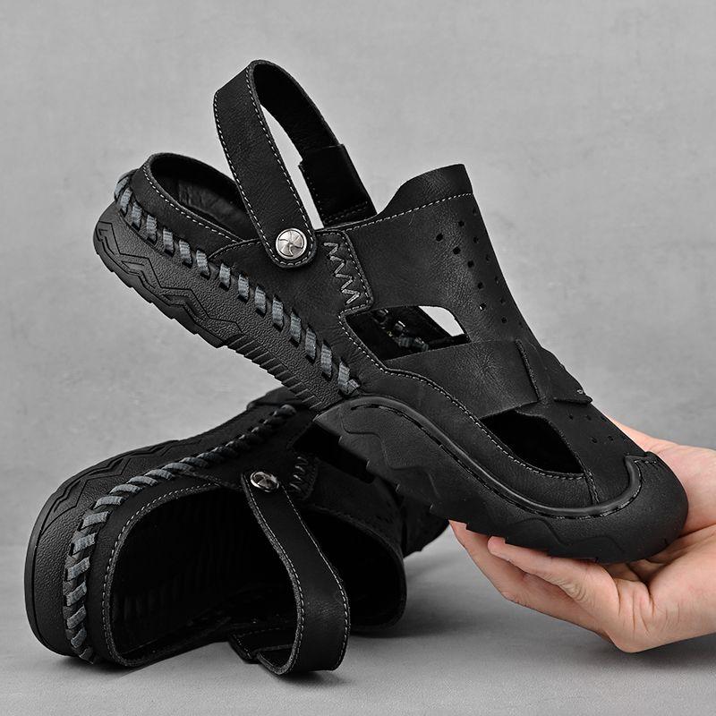 Sandale noi de înaltă calitate pentru bărbați Pantofi de plajă Pantofi din piele